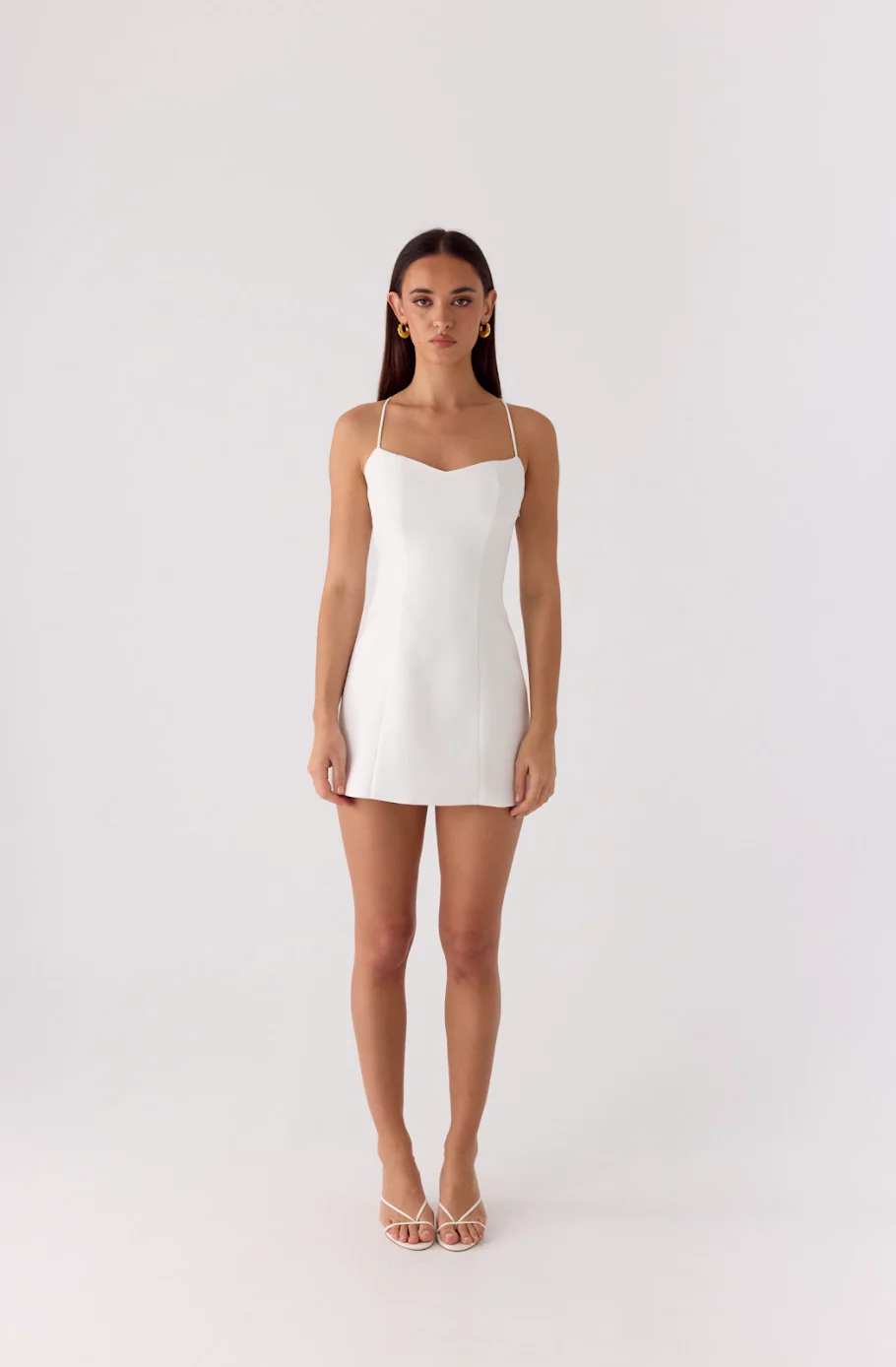 Famous Mini Dress - White - luluinthesky