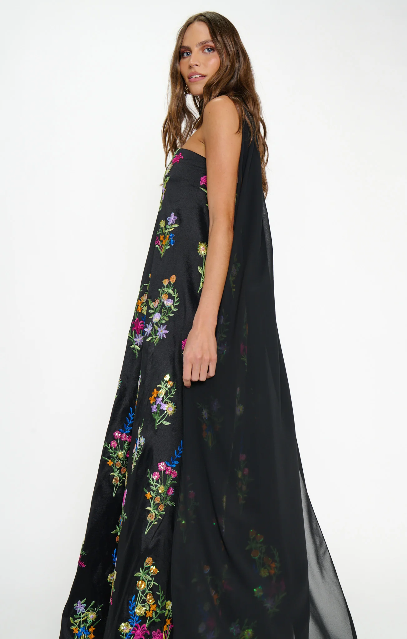 Riley Maxi Dress ~ Ethereal Sequins Black