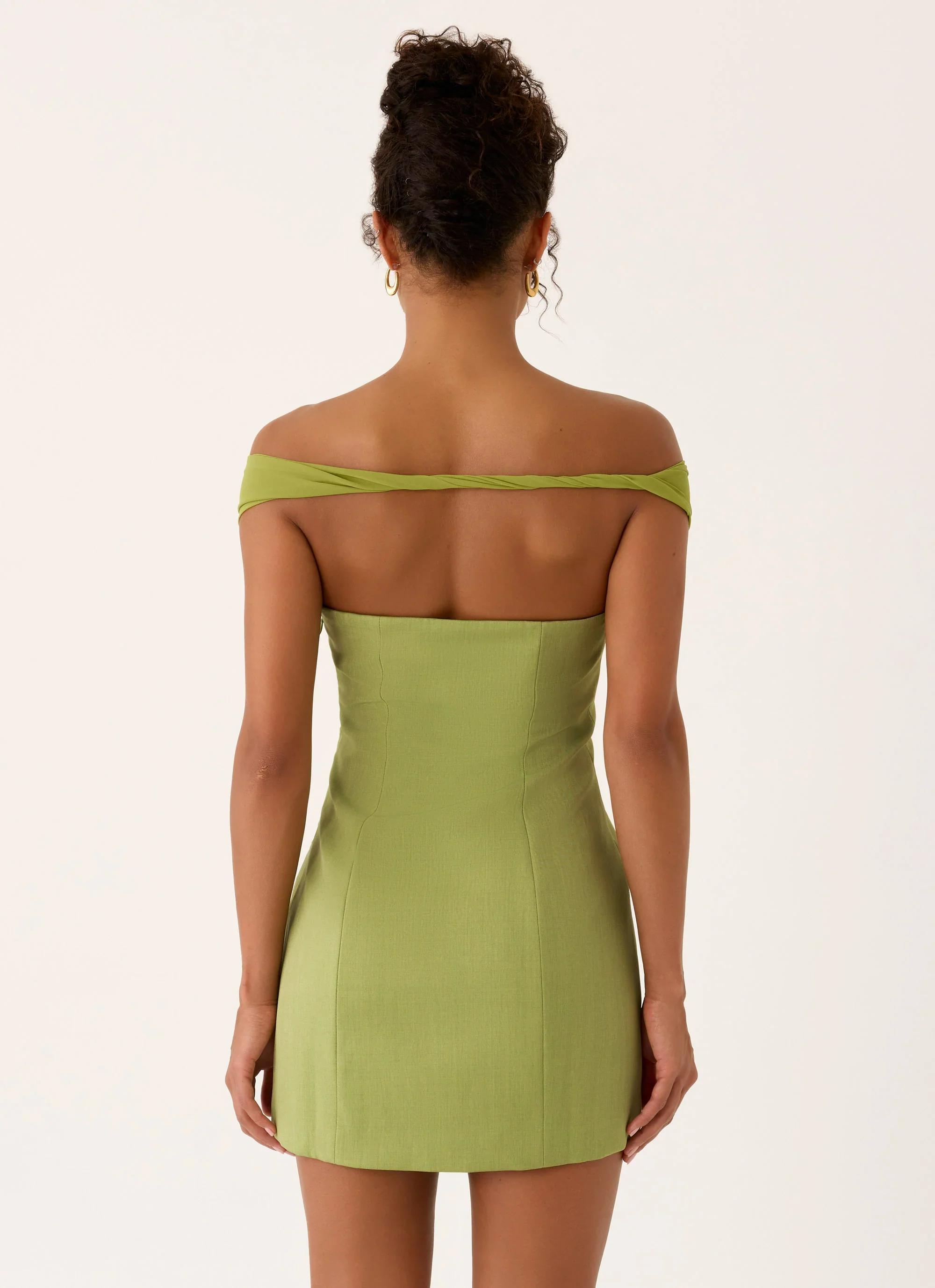 Caterina Mini Dress - Fern Green