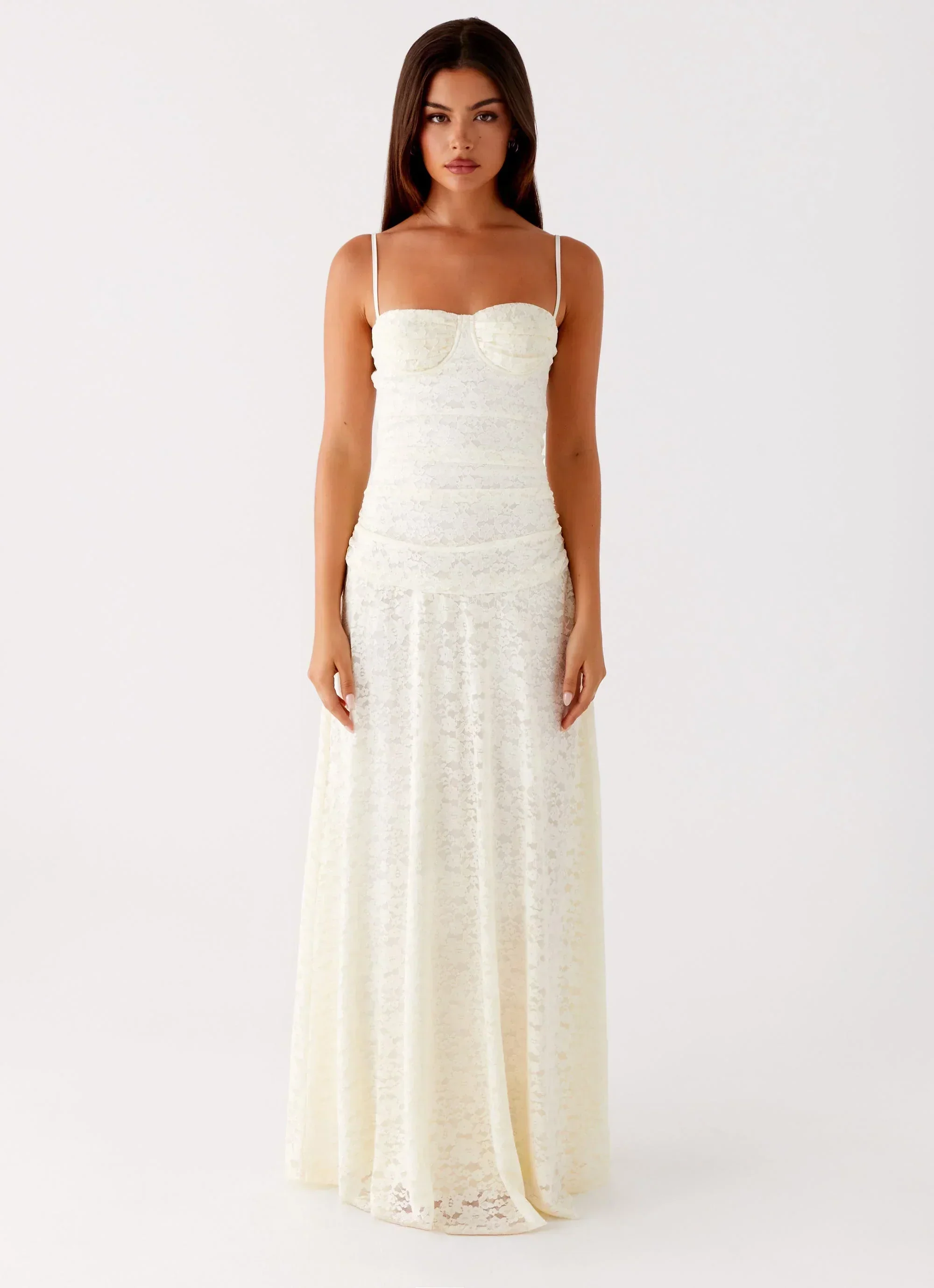 Elsa Maxi Dress - Ivory - luluinthesky