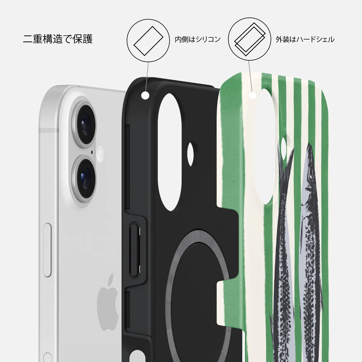 Sardinhas - iPhone 16 ケース