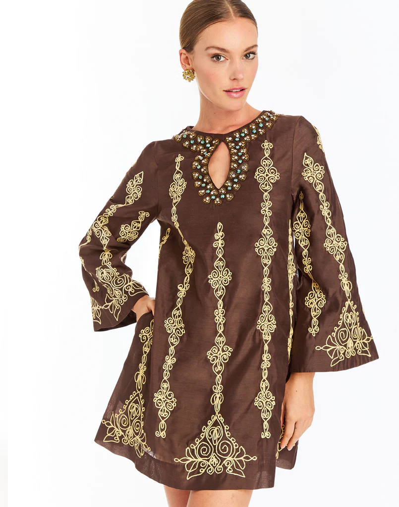 Lucrezia Embroidered Mini Dress
