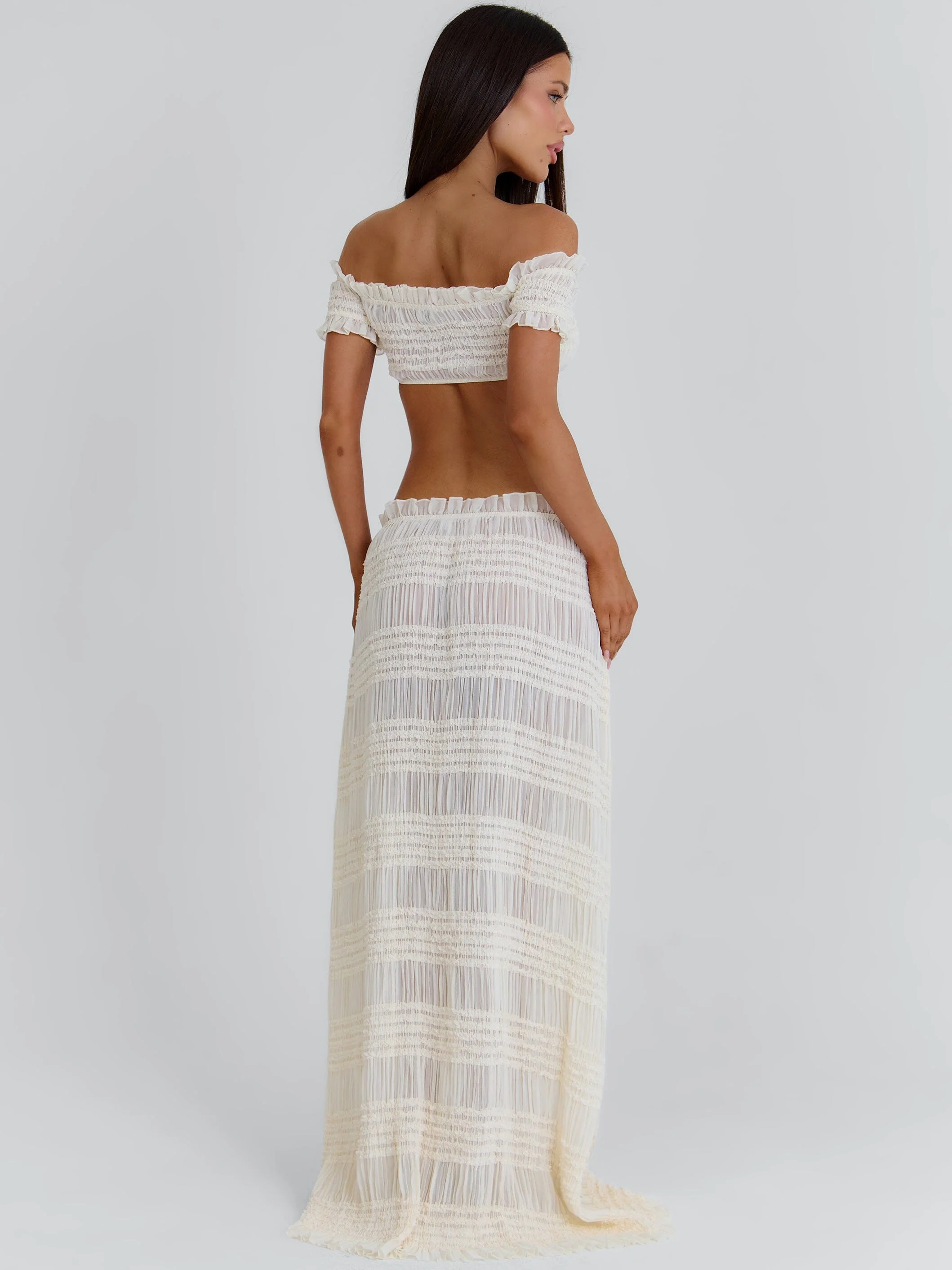 CASSIDEE MAXI SKIRT CREAM