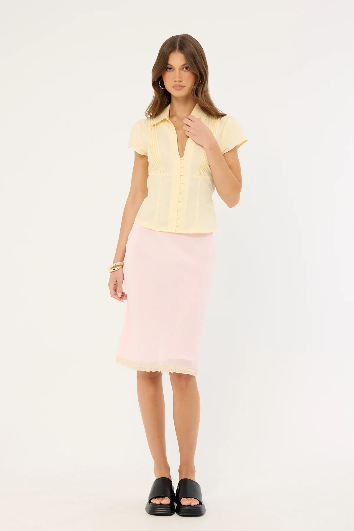 Lioness Shoreline Midi Skirt Sunset