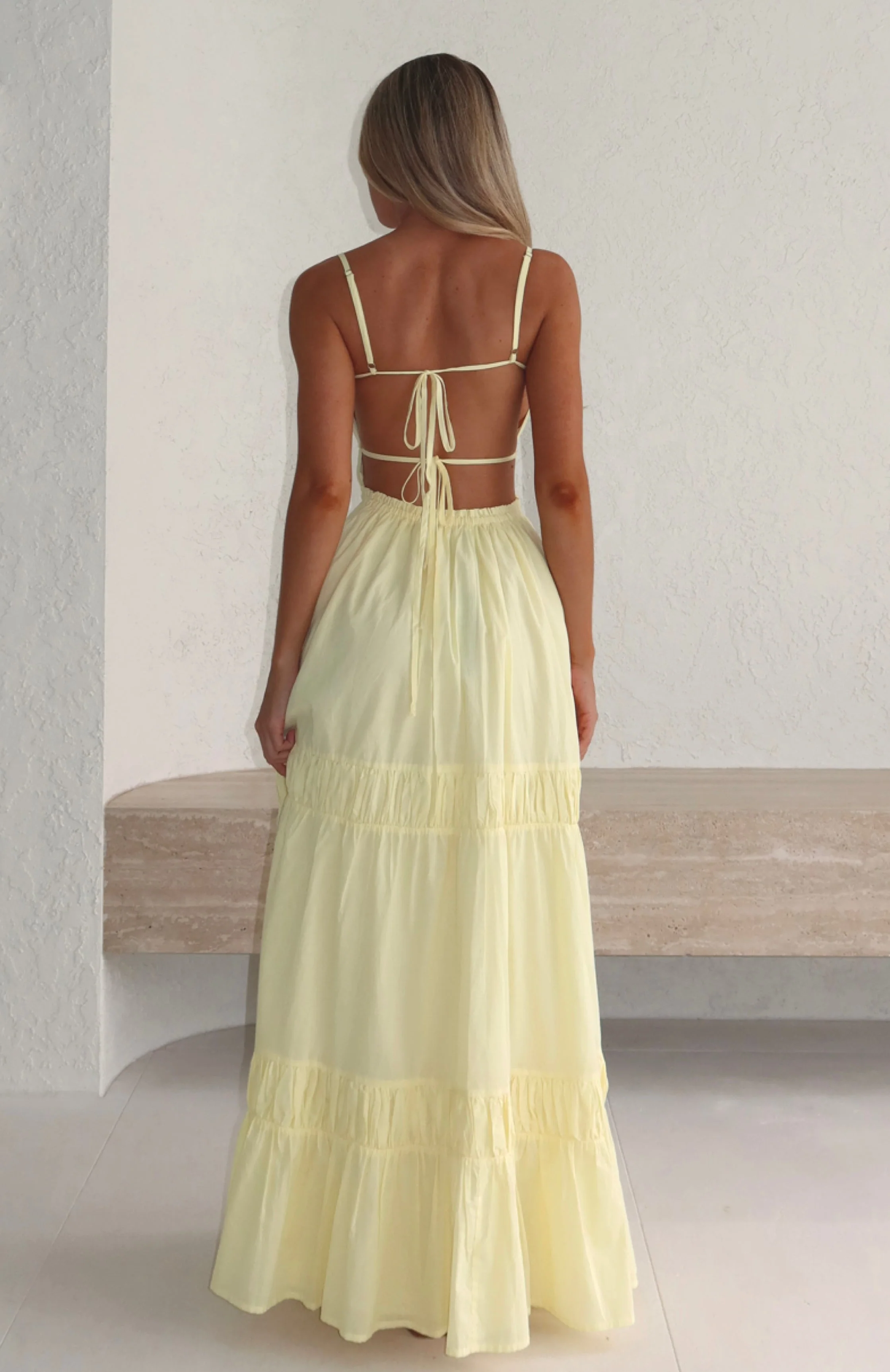 Rumour Has It Maxi Dress Lemon