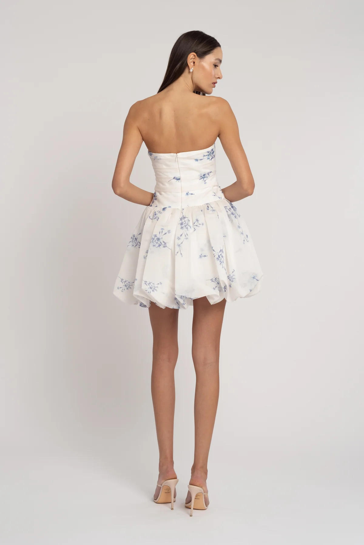 Capri Printed Organza Mini Dress