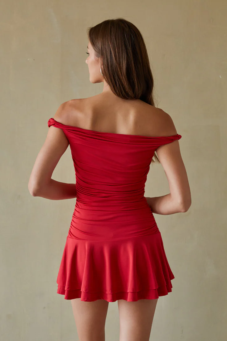 Cambria Twist Strap Mini Dress - luluinthesky