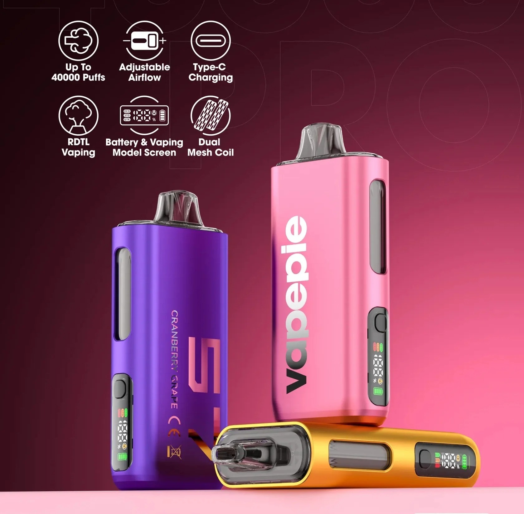 Całkowicie nowa odsłona | VAPEPIE PRO 40000 PUFFS | Edycja specjalna z loterią