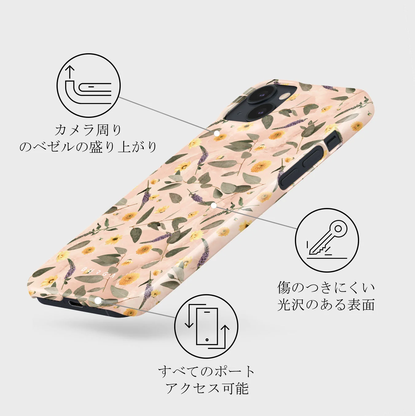 Sunday Brunch - Flowers iPhone 13 Mini ケース