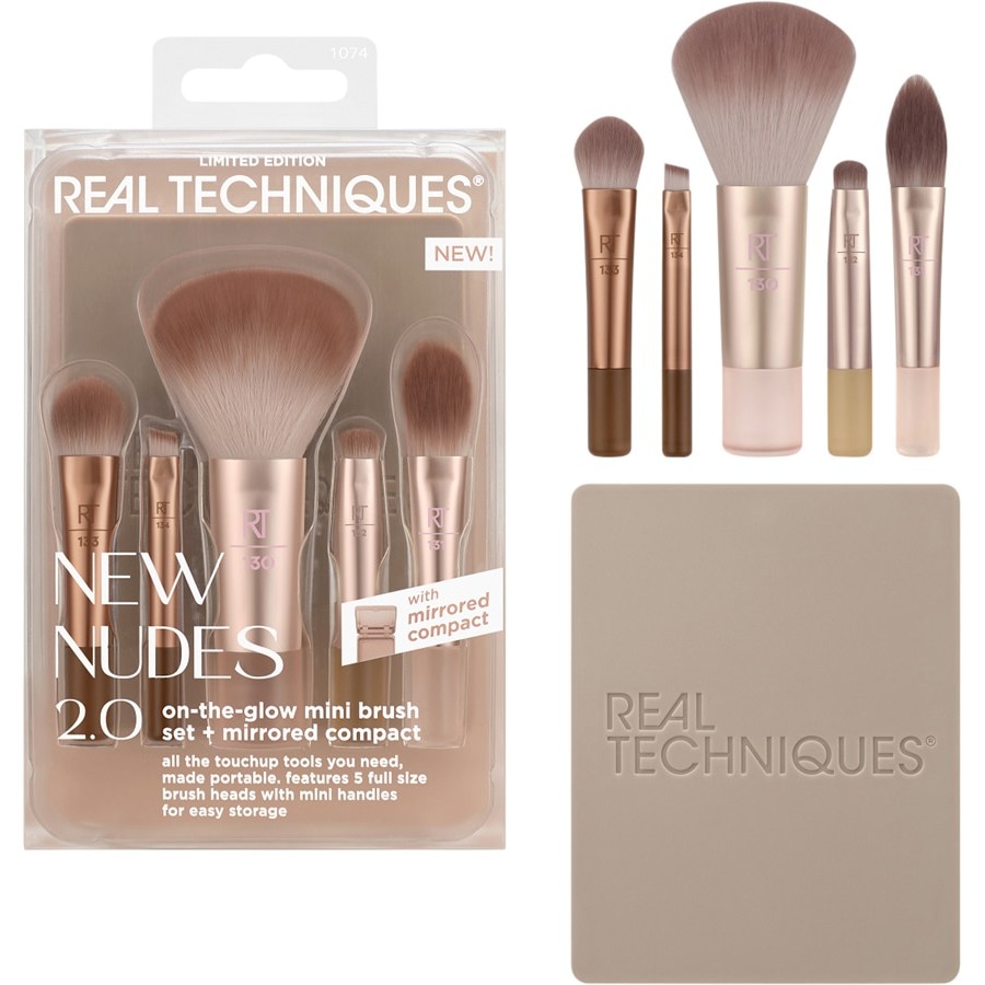 Real Techniques Brush Sets New Nudes On-The-Glow Mini Brush Set