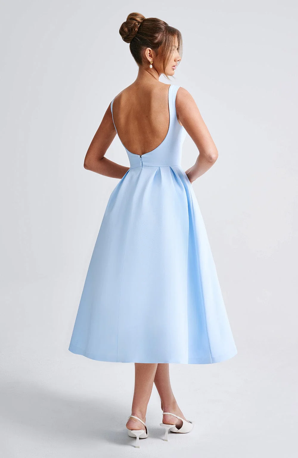 Clarabella Midi Dress - Blue