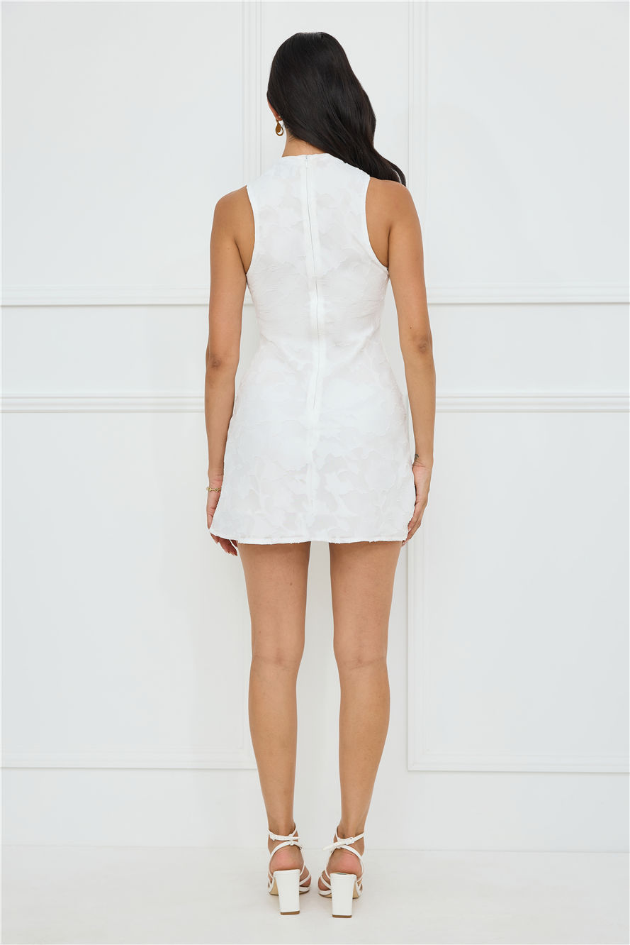 Darling Delight Mini Dress White - luluinthesky