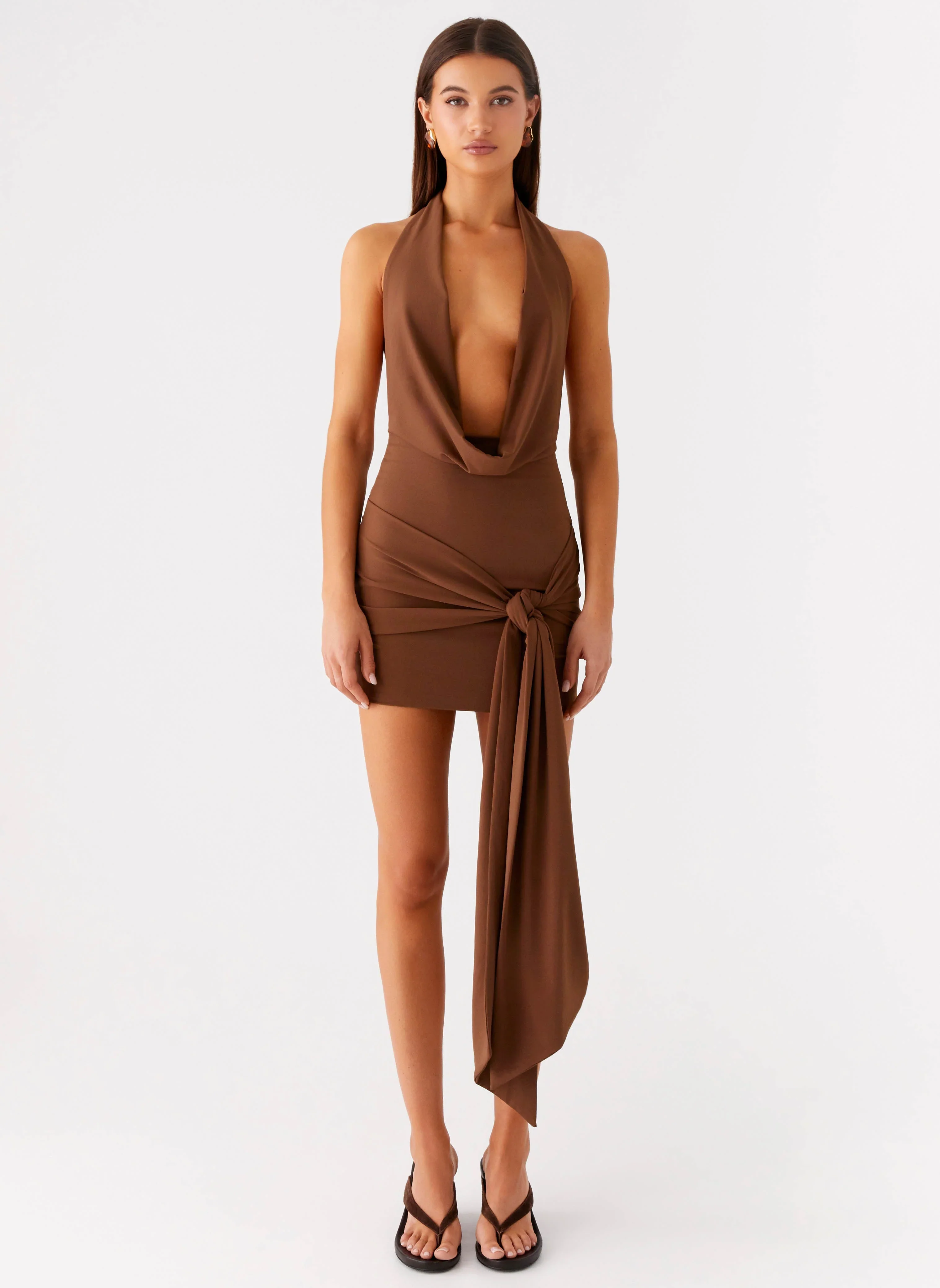 Orchard Mini Dress - Chocolate