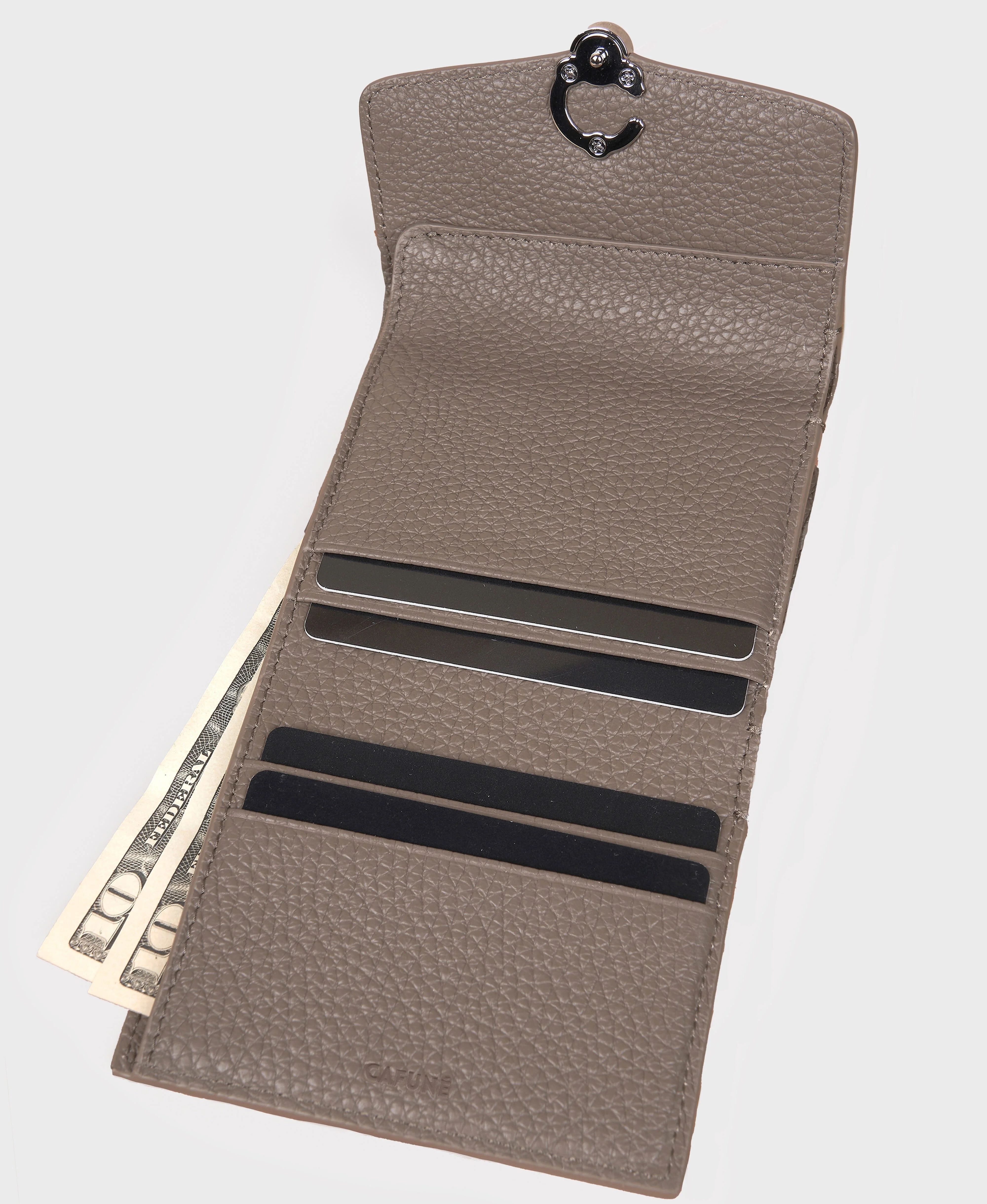 Double-C Wallet - Brownstone