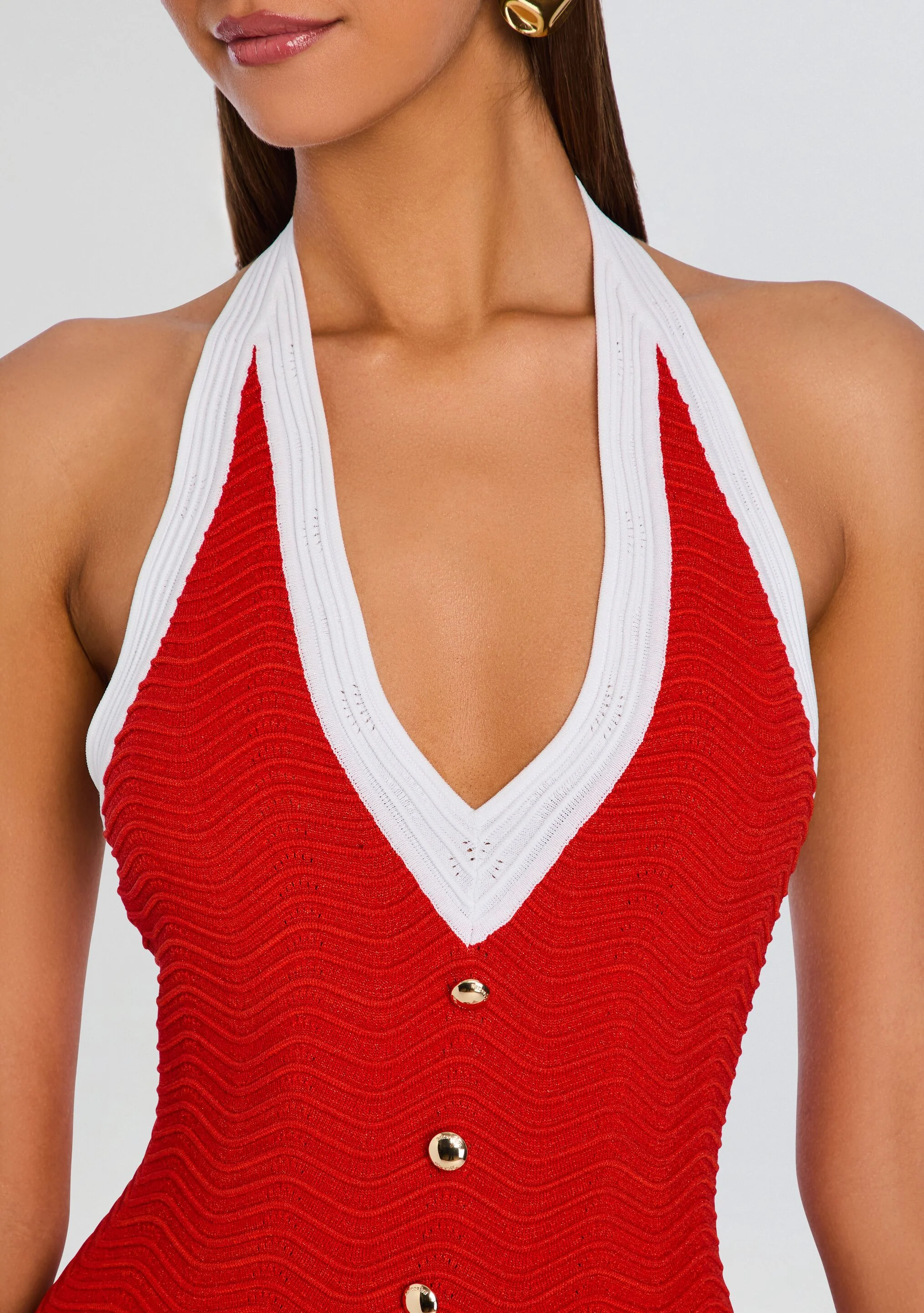 Jayde Metallic Rib Knit Romper