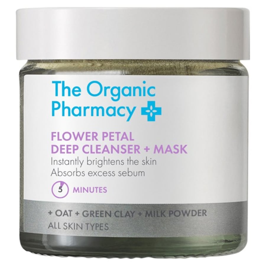 The Organic Pharmacy Oczyszczanie twarzy Kwiatowy płatek głęboko oczyszczający i maska