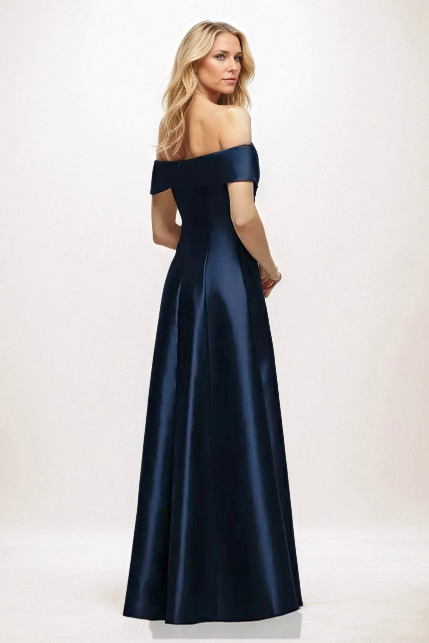 A-Line Maxi Satin Mother of the Bride Dresses CM0397