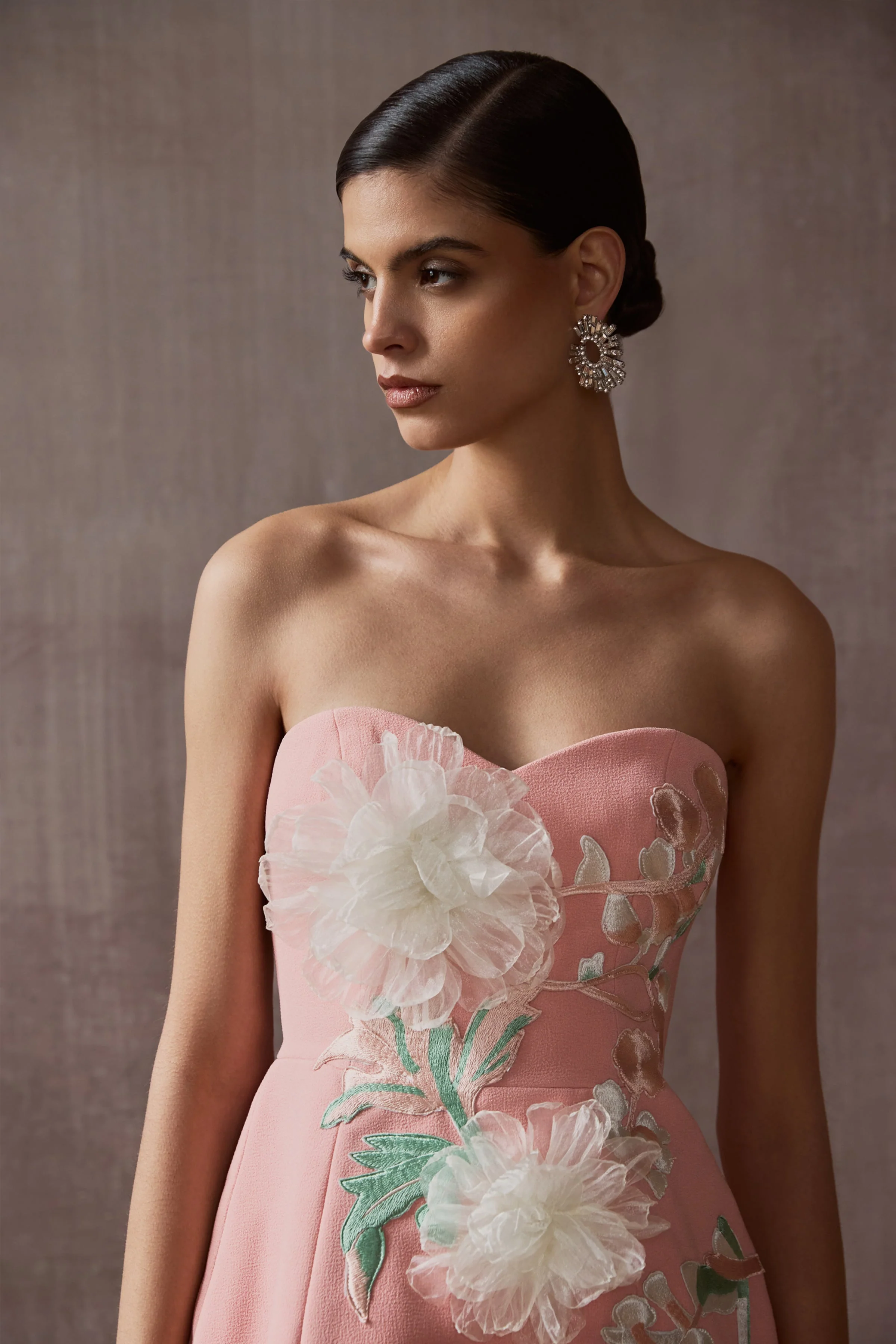 Lulu | Coral Sweetheart Embroidered Mini Dress - luluinthesky