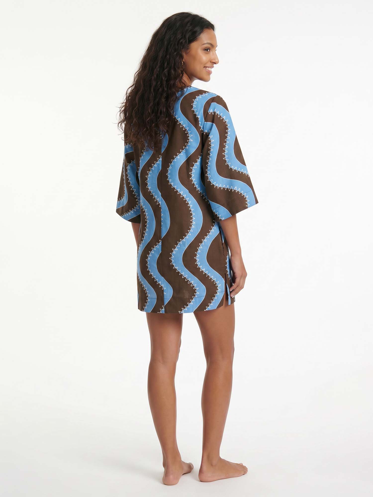 Azure Wave Mini Dress