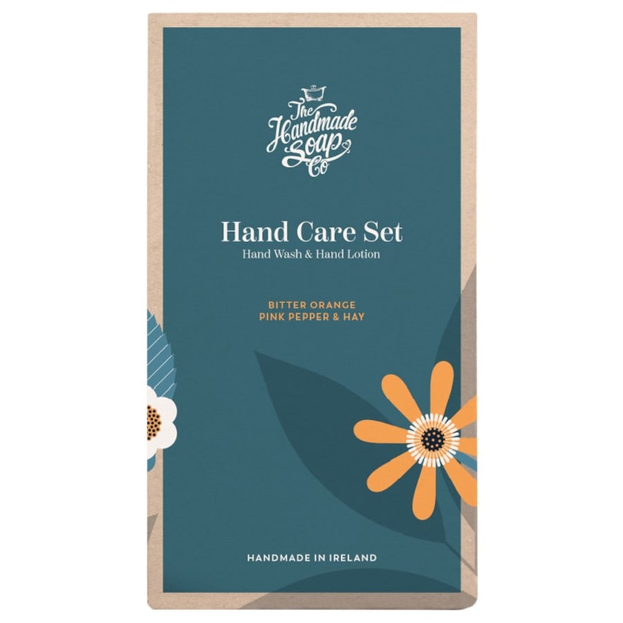 The Handmade Soap Bitter Orange, Pink Pepper & Hay Zestaw upominkowy z mydłem i balsamem do rąk