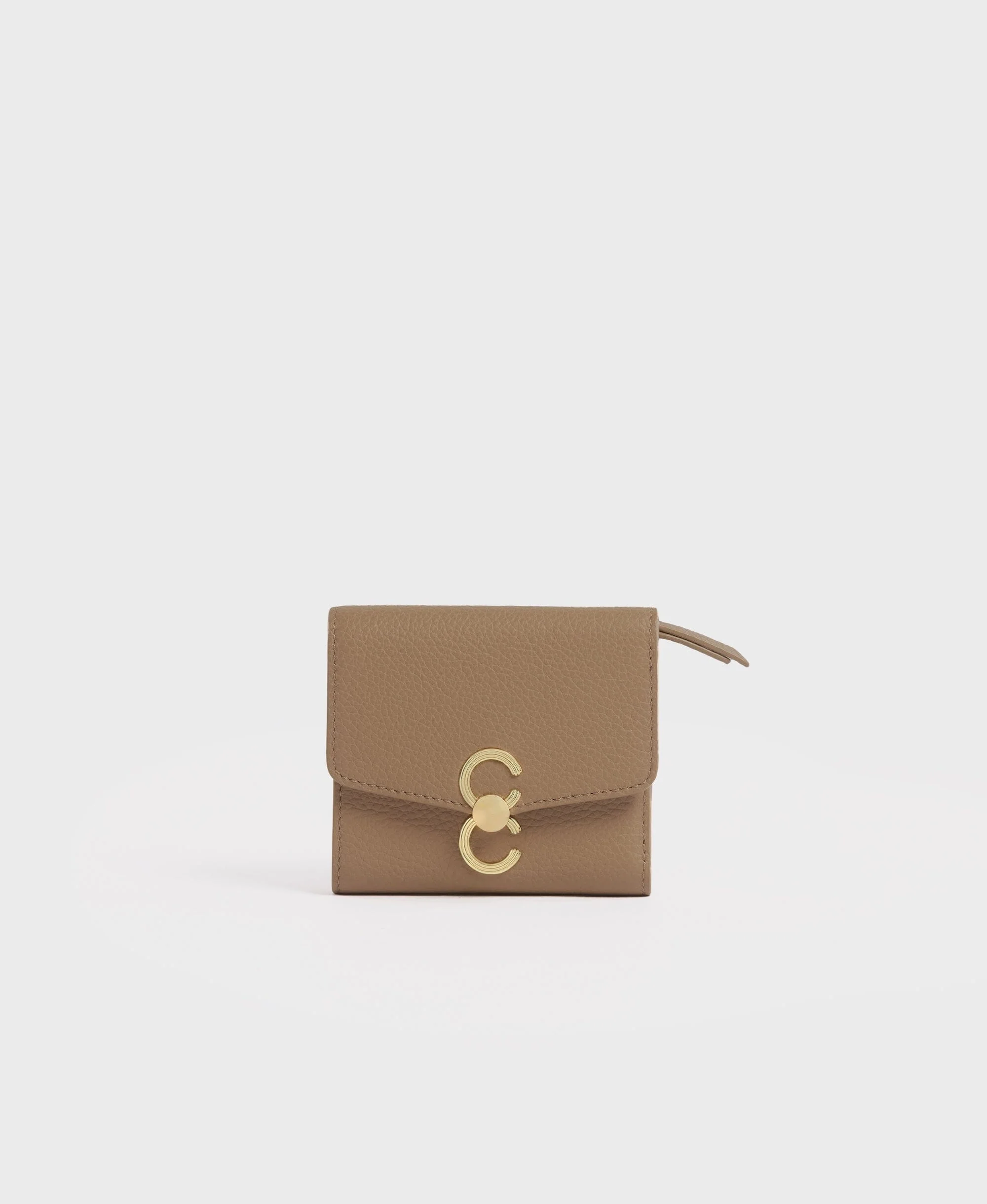 Double-C Wallet - Tan