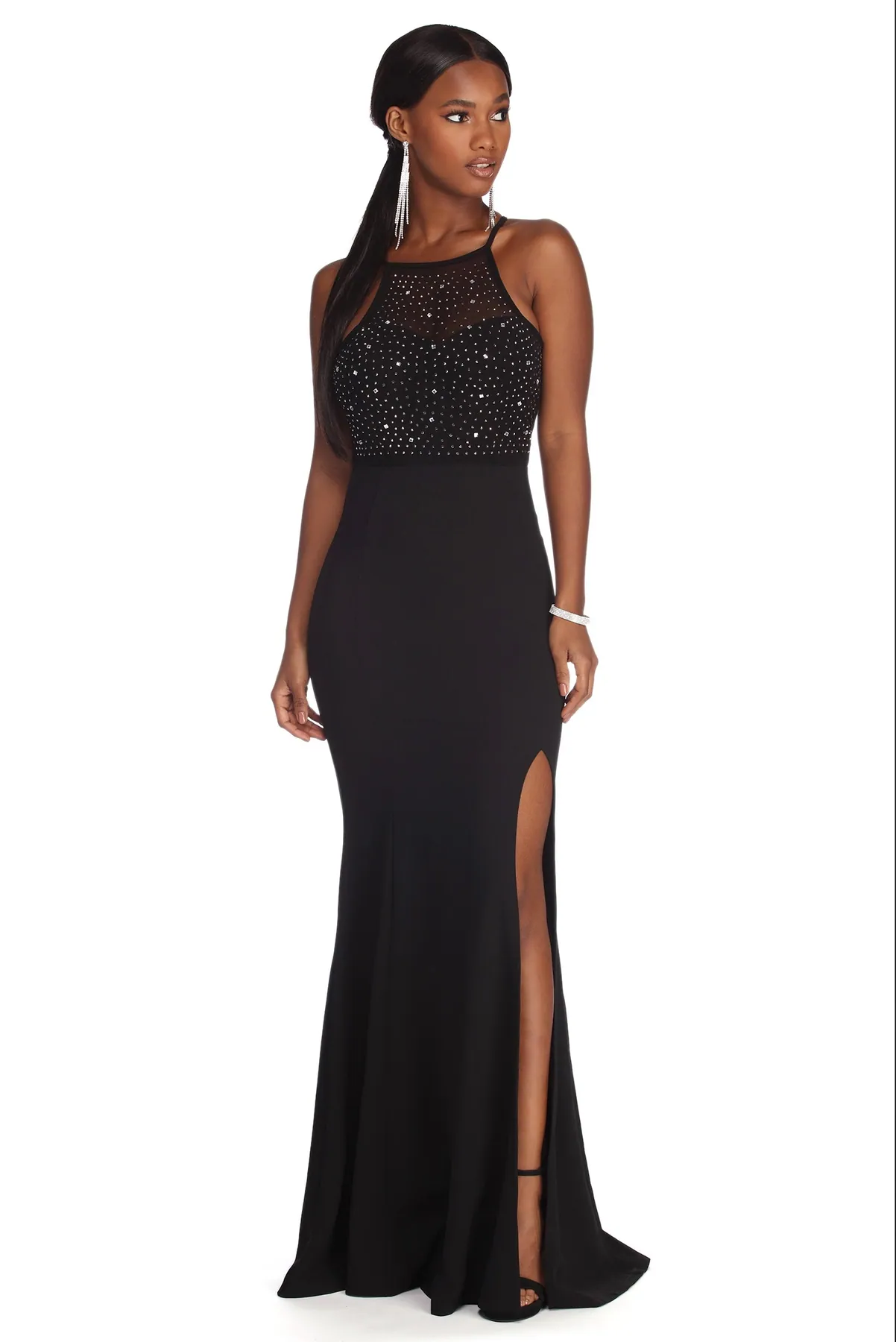 Melina Formal Heat Stone Dress