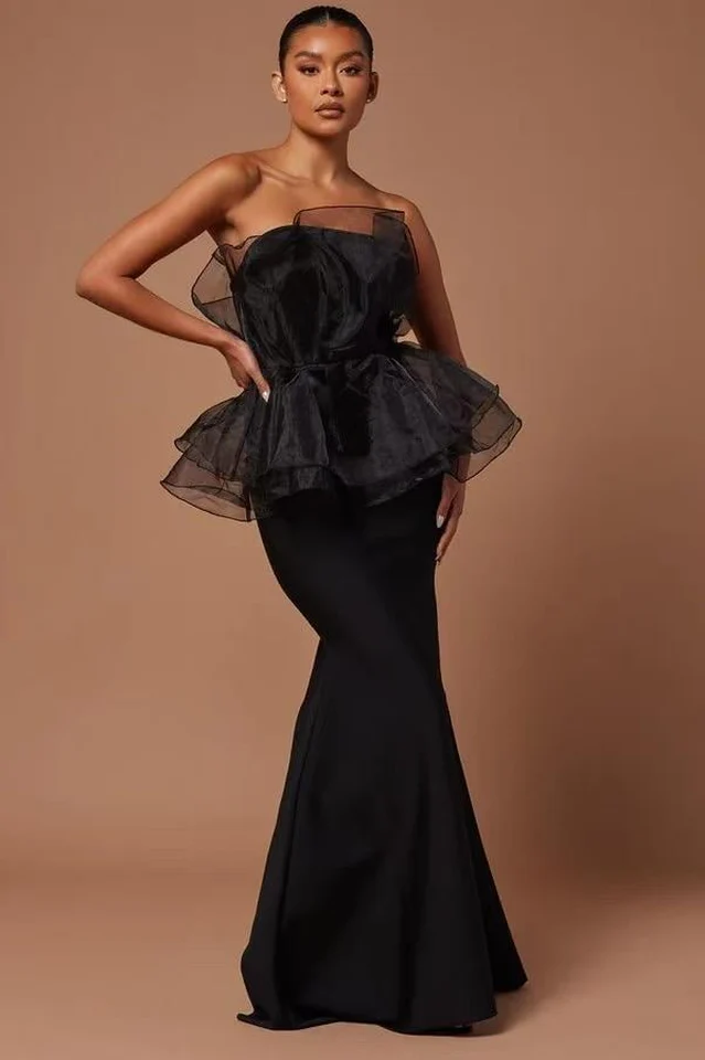 Oria Sleeveless Fishtail Bandage Maxi Dress