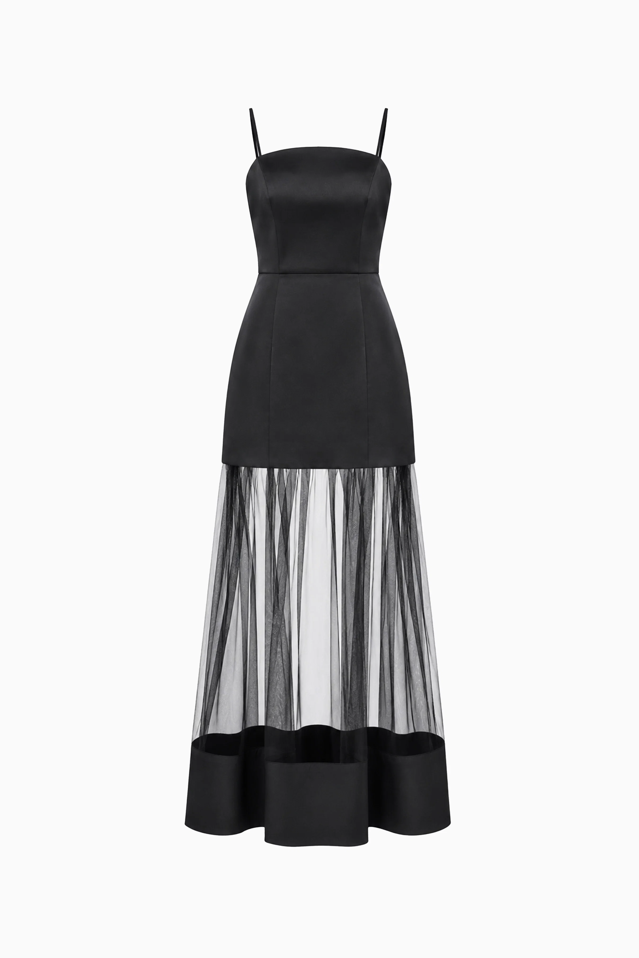 Marcella Strapless Gown in Black