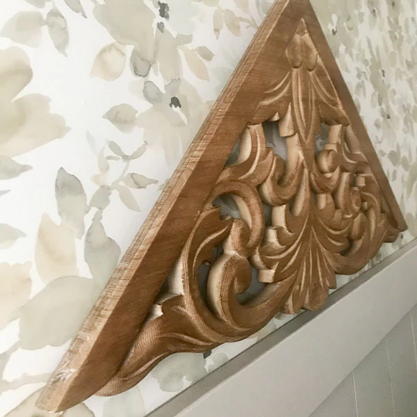 Architectural Salvage Natural Wooden Wall Gable