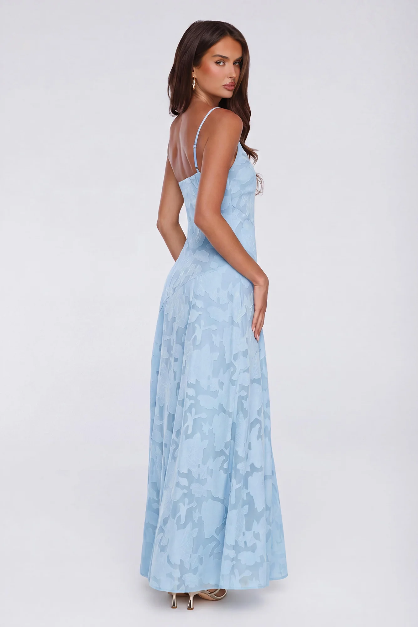 Dancing Spark Maxi Dress Light Blue