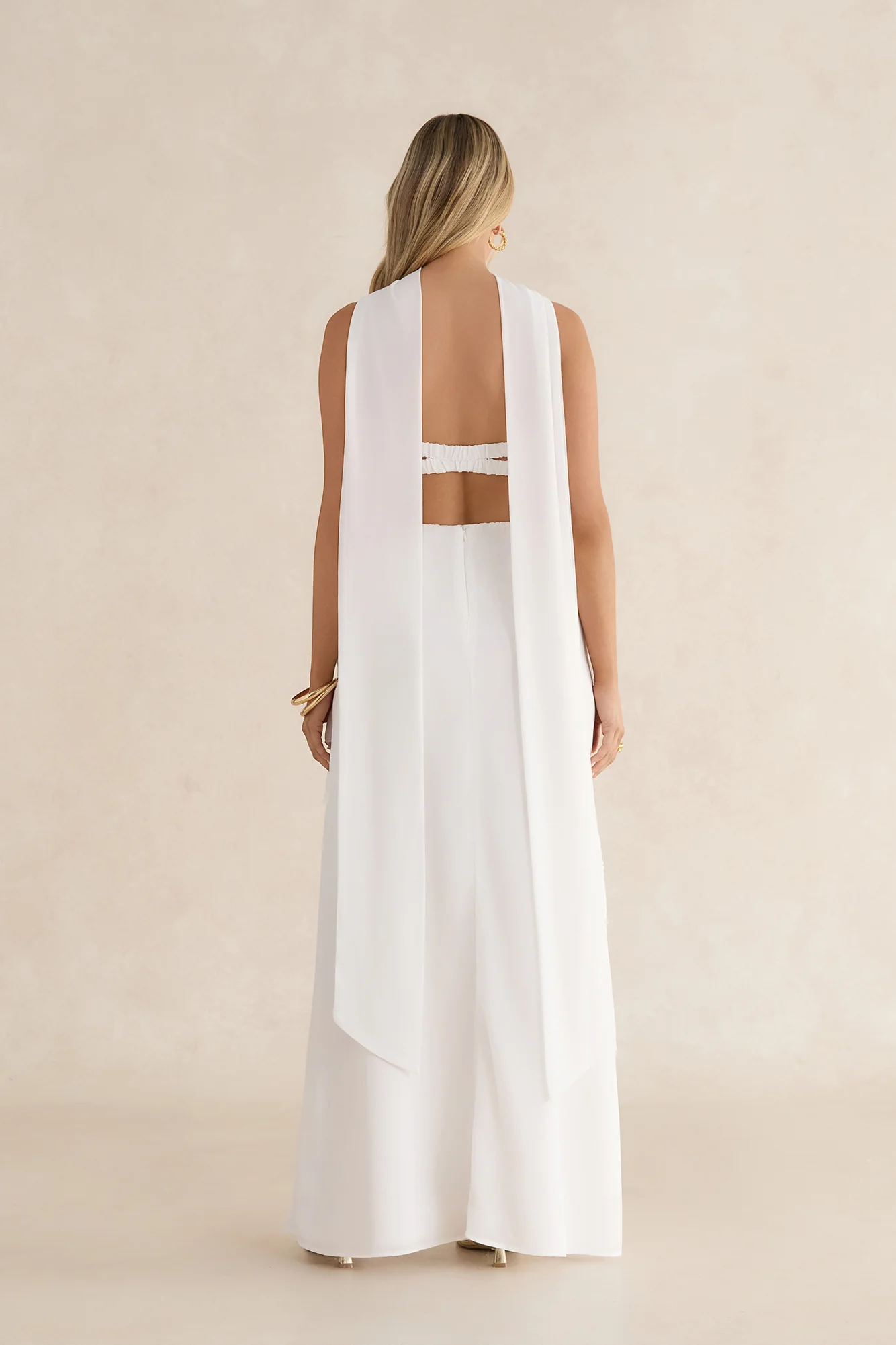 Tell Me Why Strapless Maxi Dress White