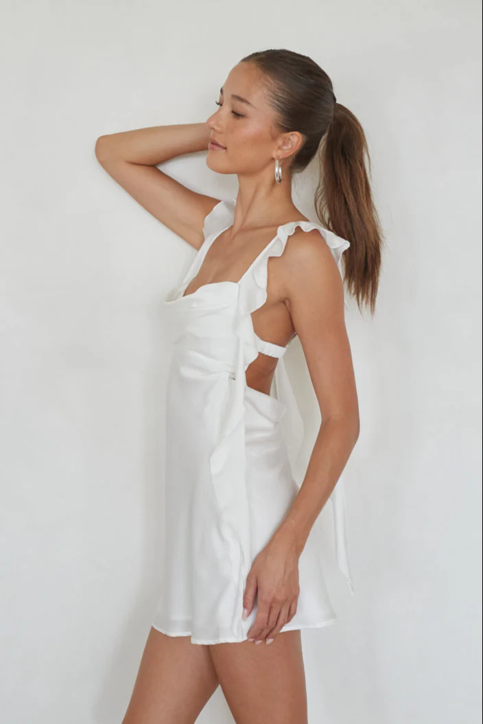 Scheana Ruffle Strap Mini Dress - luluinthesky