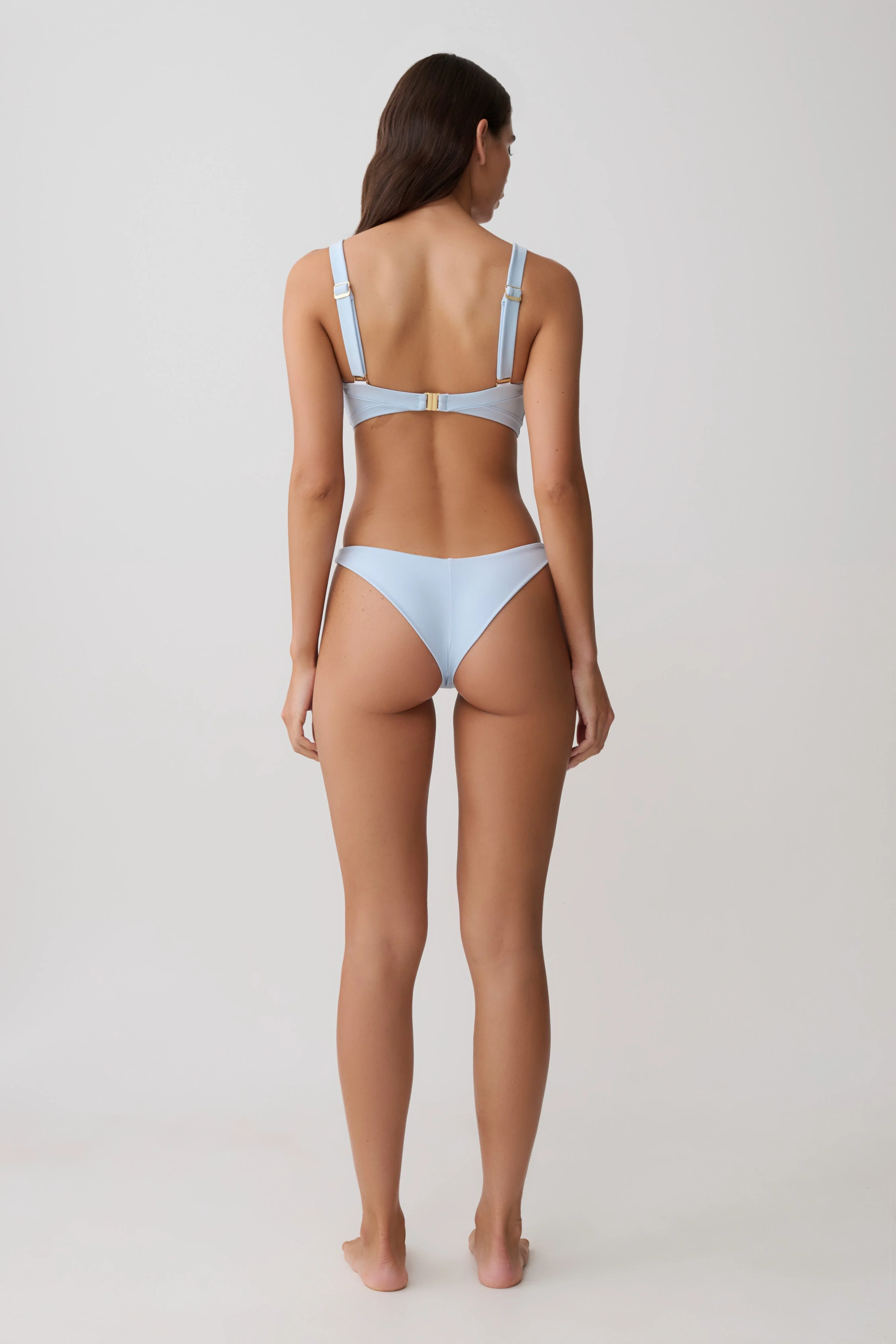 Clover Brazilian Bikini Bottom - Pale Blue