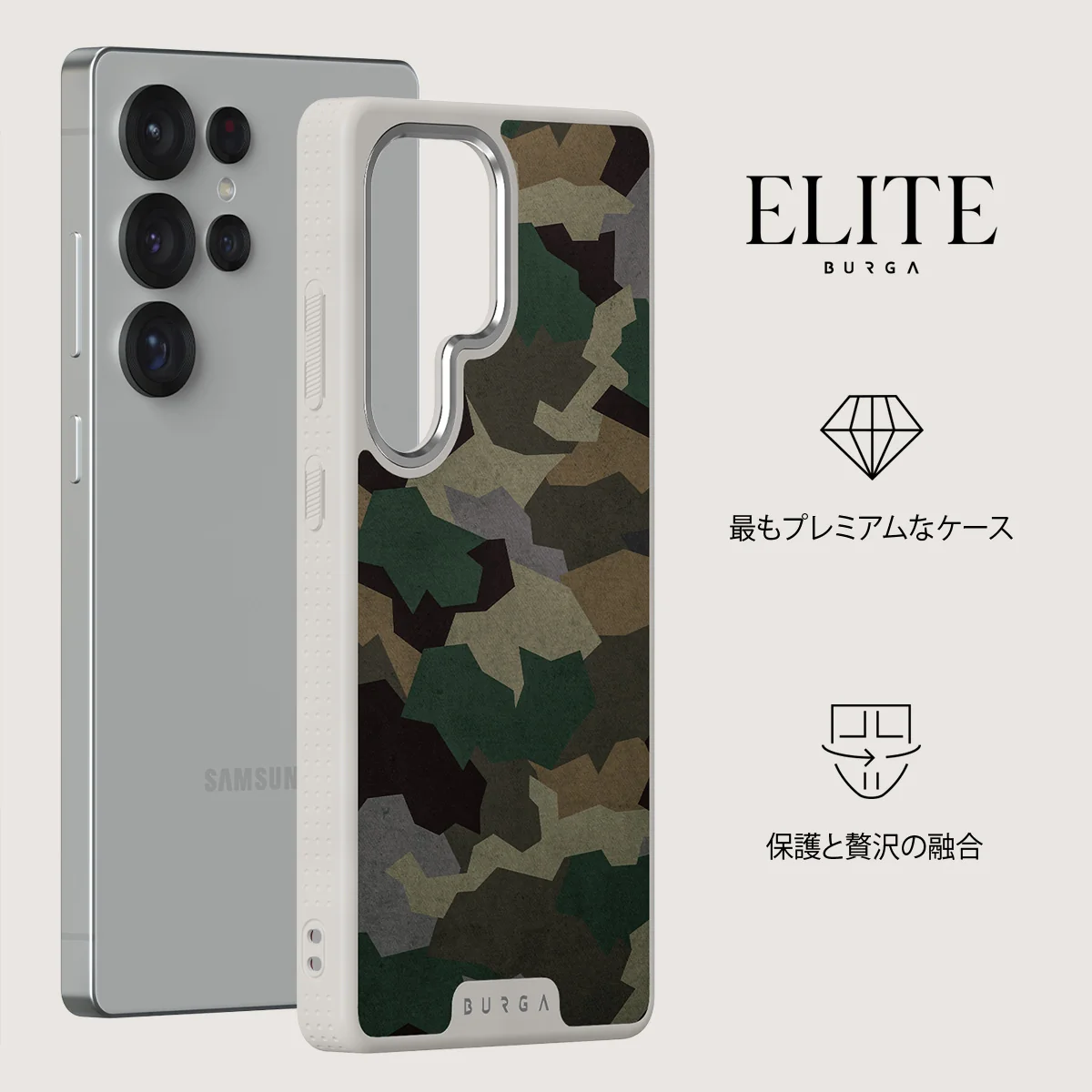 Tropical Green Camo - Samsung Galaxy S25 Ultra ケース