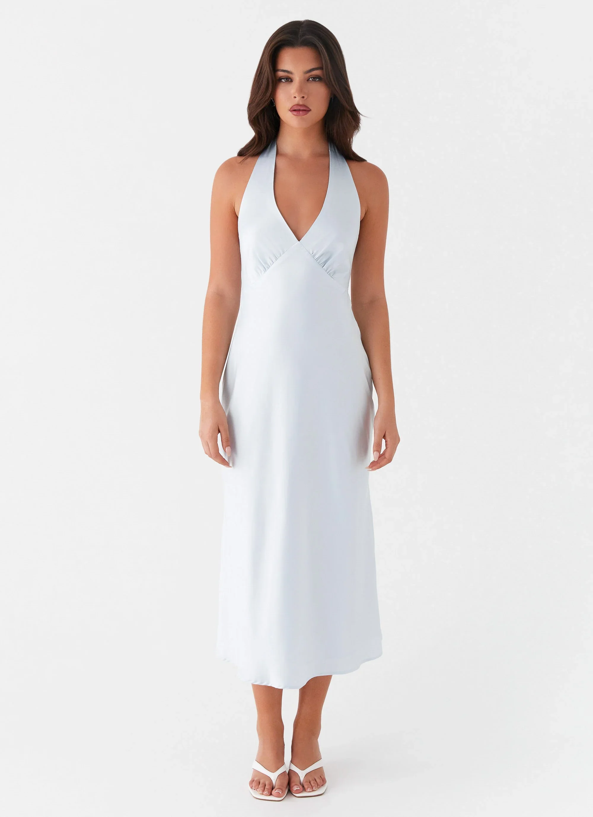 Heavy Hearted Midi Dress - Blue