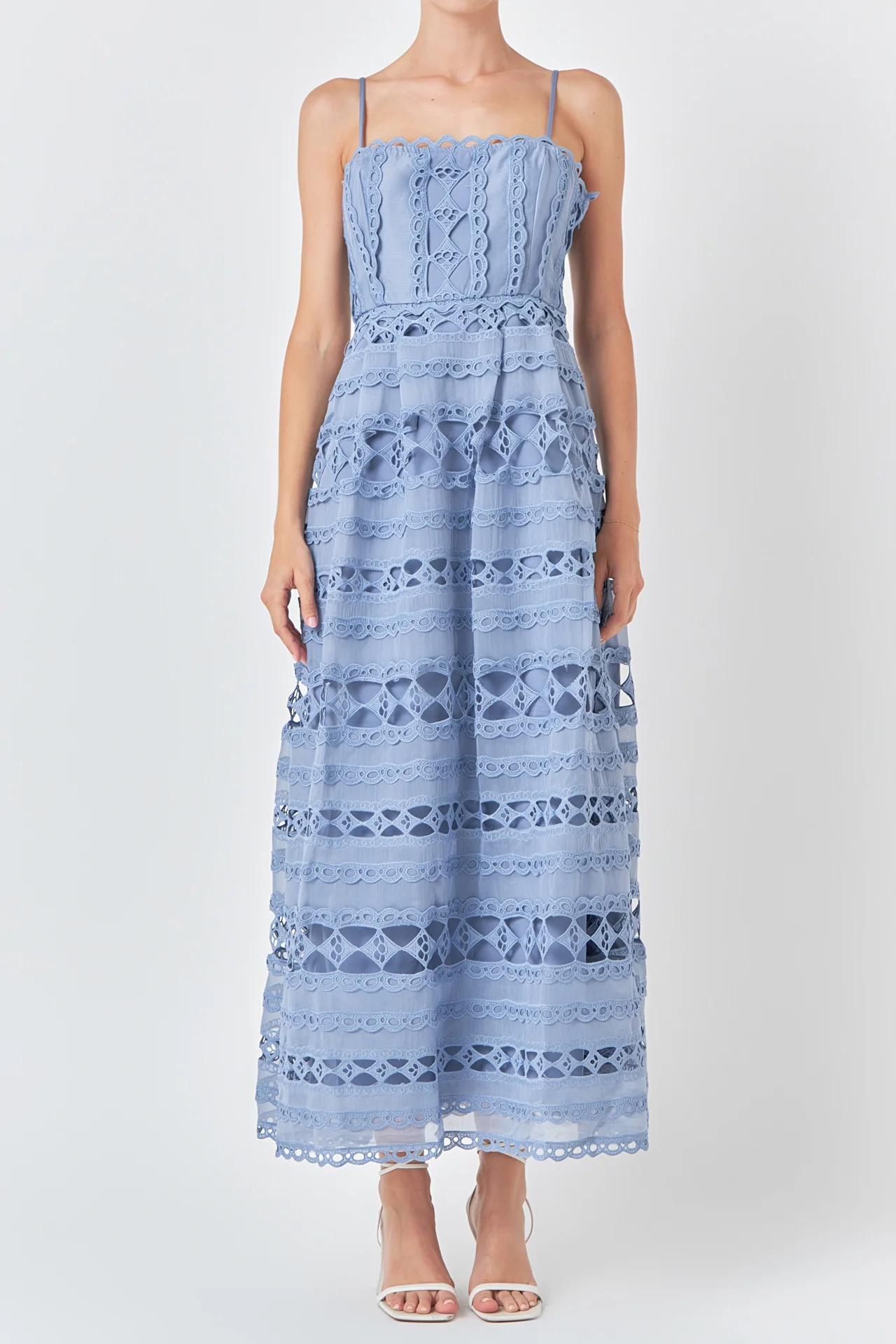 Combination Lace Maxi Dress