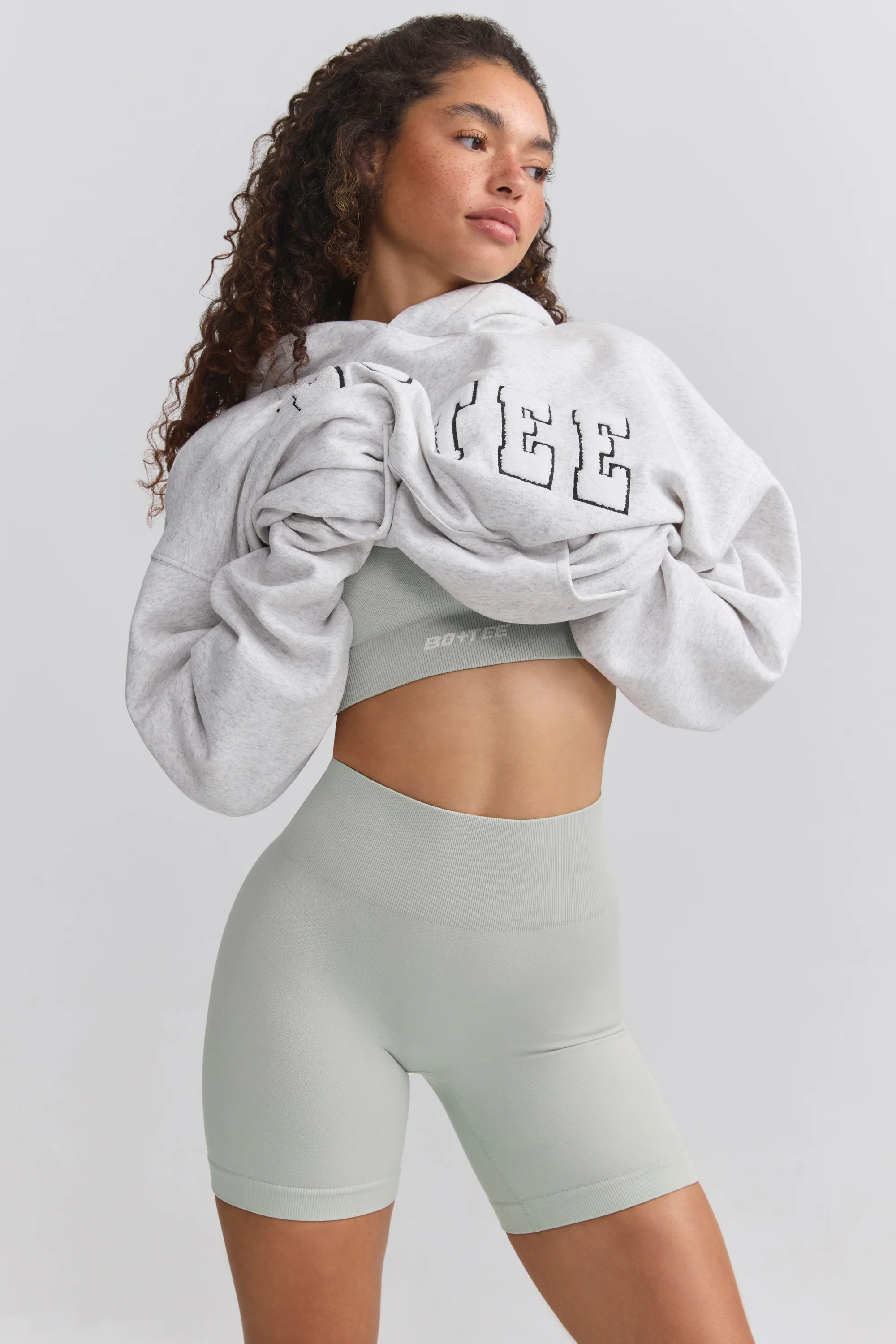 Super Sculpt Seamless Biker Shorts in Grey