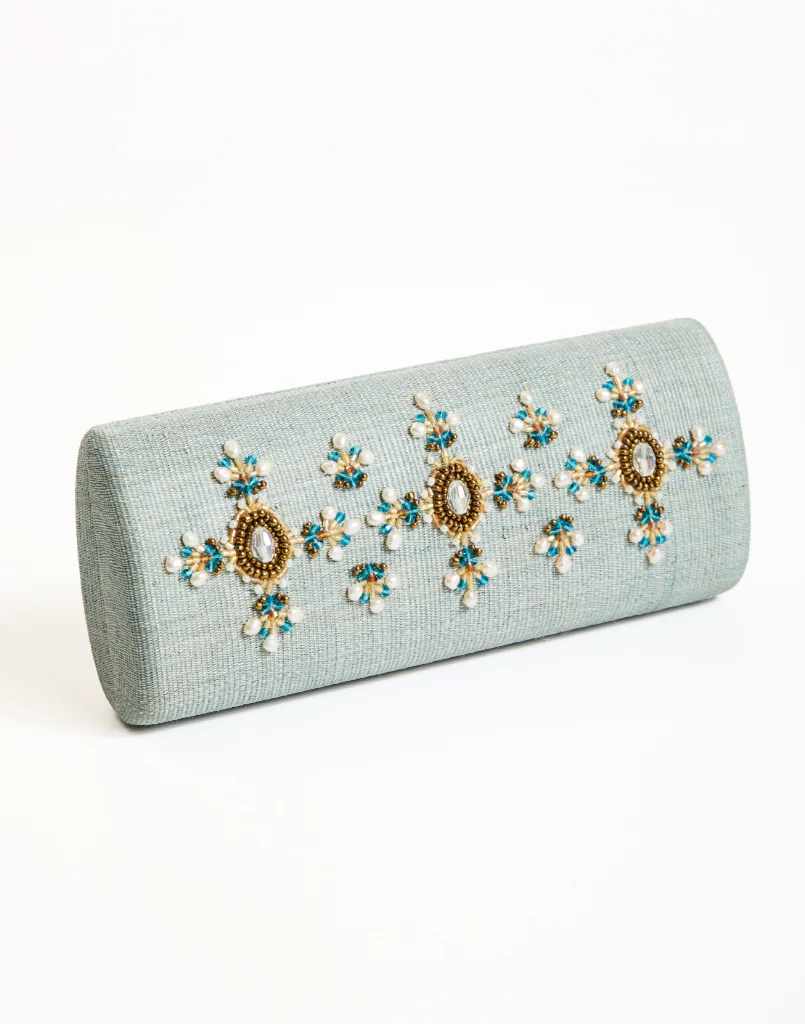 Peridot Beaded Clutch