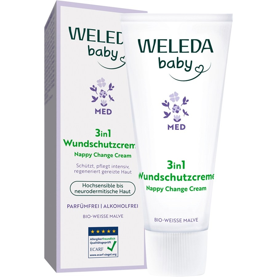 WELEDA Niemowlęta i dzieci Krem ochronny 3 w 1 z białym malwem