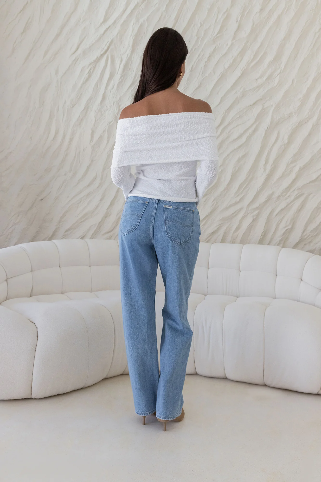 First Class Fantasy Off Shoulder Top White