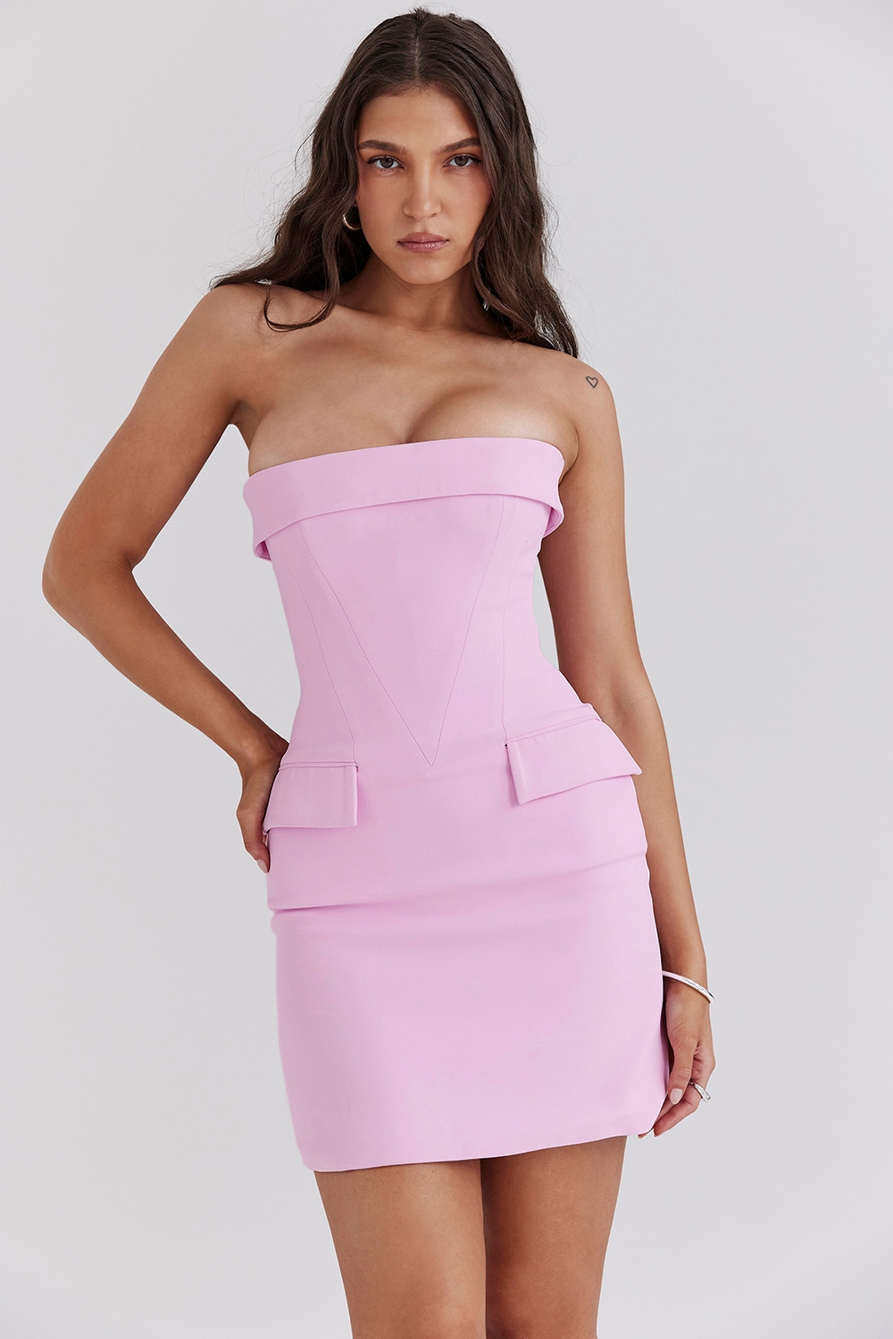 Cotton Candy Strapless Mini Dress