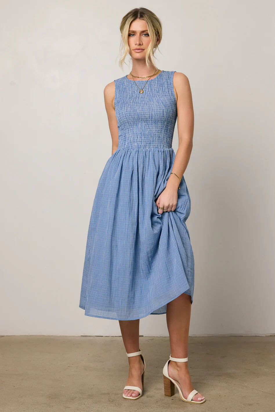 Louella Smocked Midi Dress