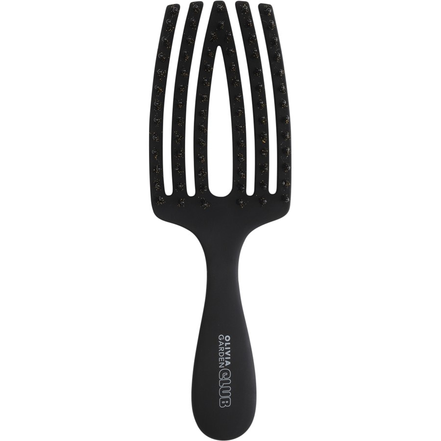 Olivia Garden Club THE NOMAD Detangling & Shine Fingerbrush​ Black