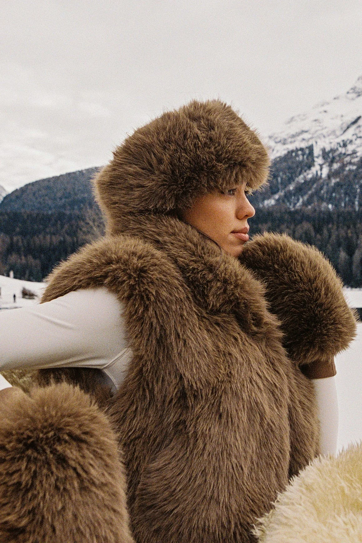 Alpine Cloud Faux Fur Vest