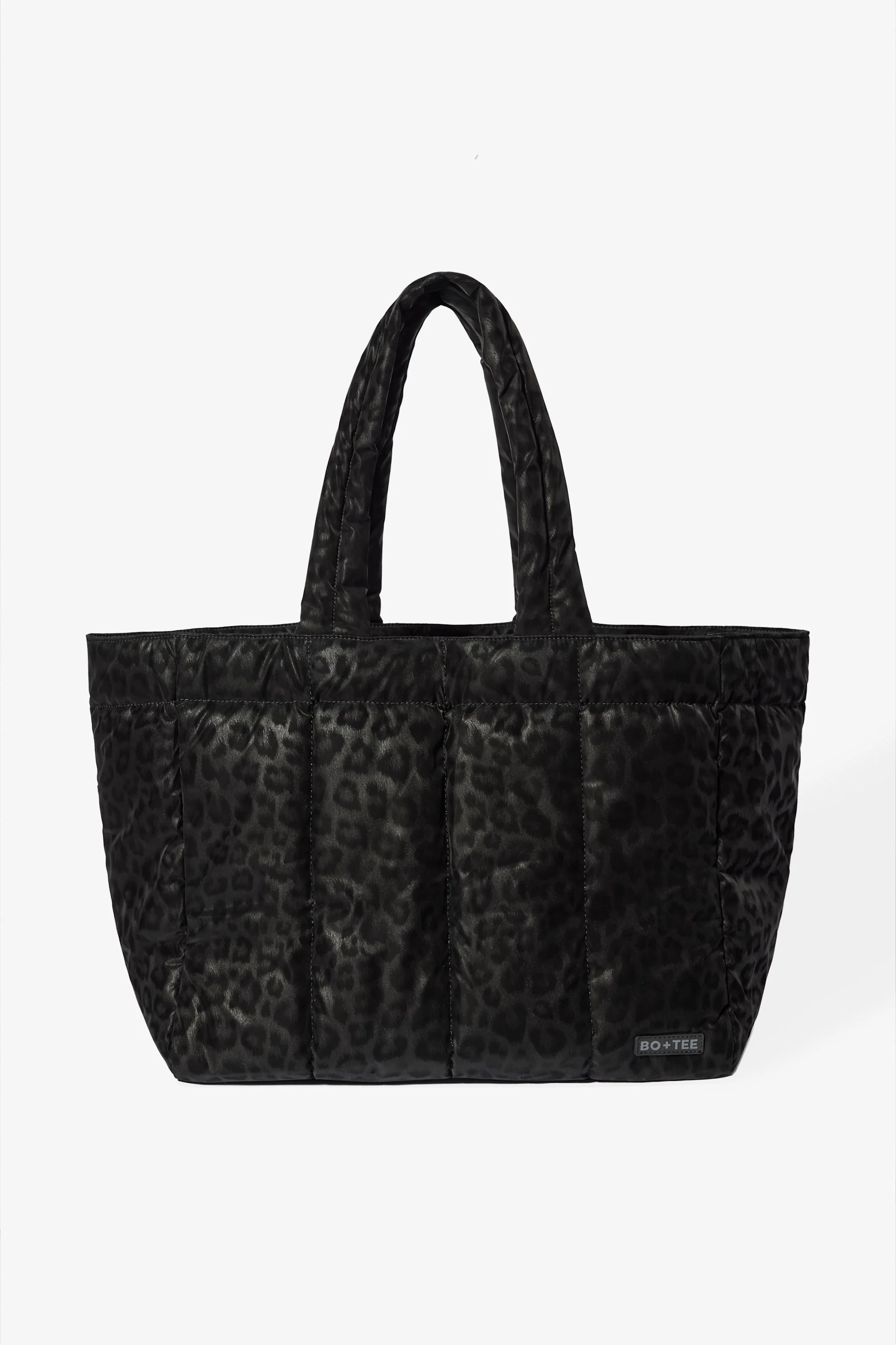 Waterproof Puffer Tote Bag in Black