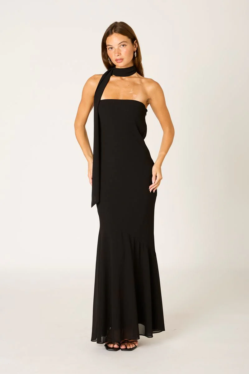 Strapless Chiffon Gown