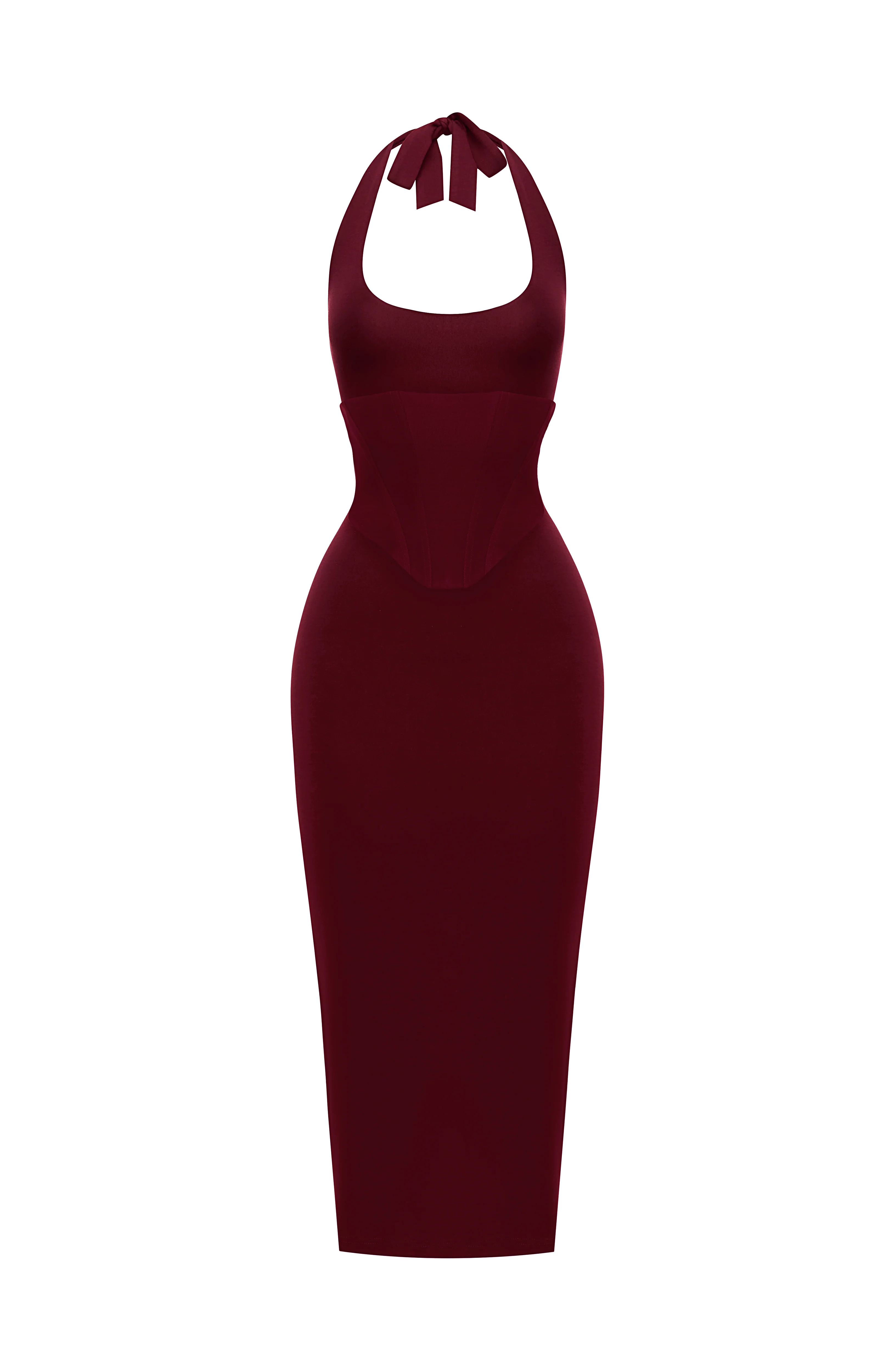 Roberta Midi Dress - Cherry Lacquer