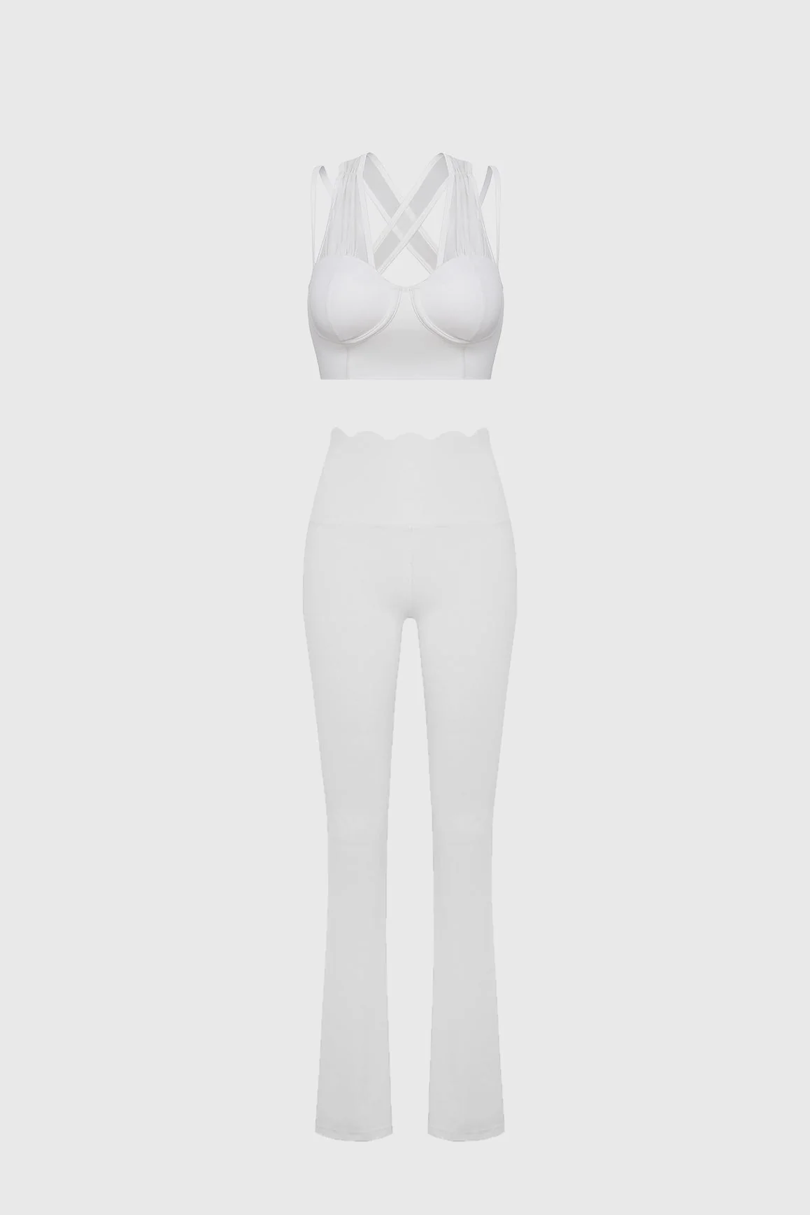 Victoria Corset Bra & High-waist Flare Legging