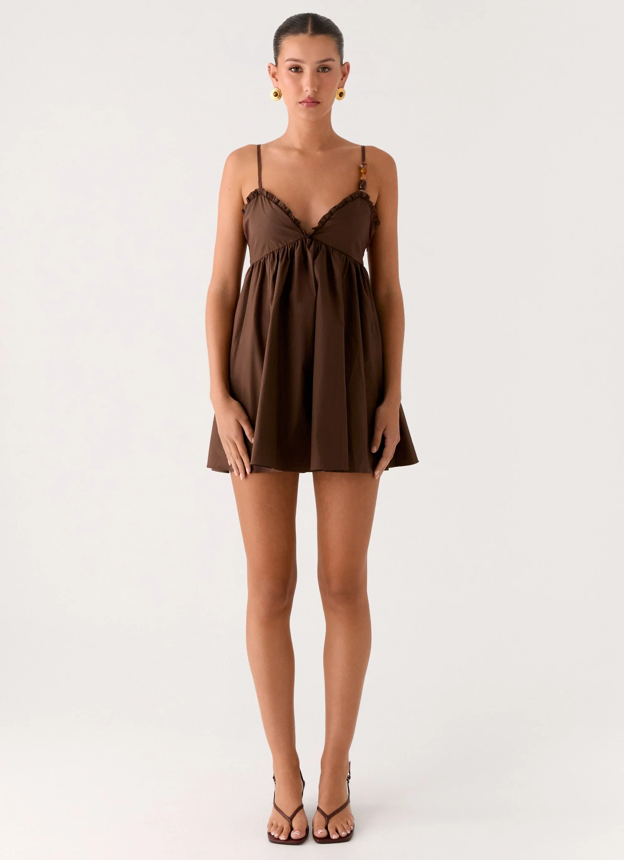 Jonas Mini Dress - Brown