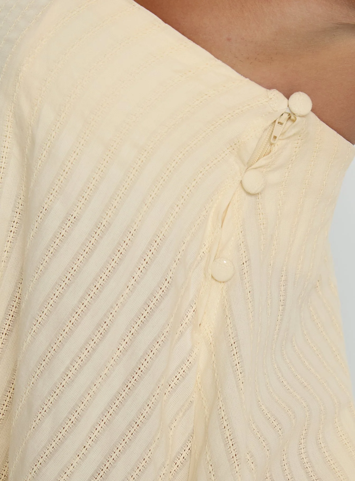 Gypsea Strapless Swing Mini Dress Butter Yellow